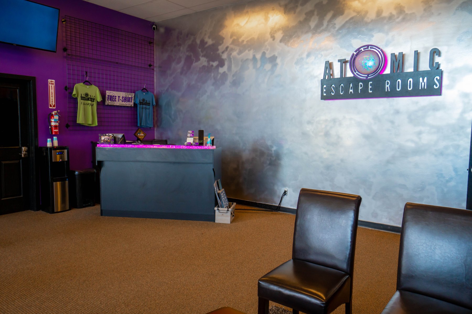 Lobby of escape room business