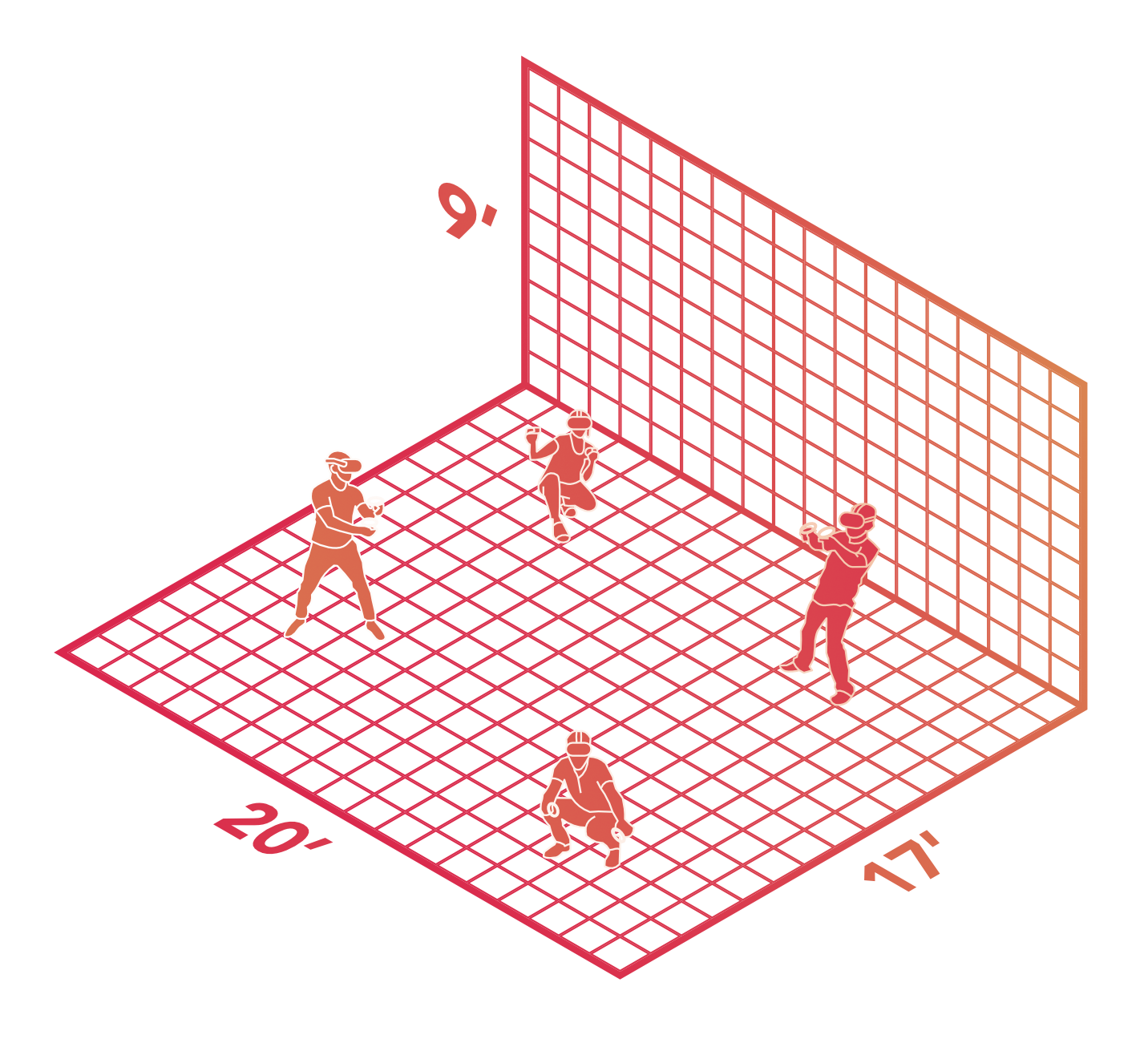 vrCAVE minimum required playspace measures 20 feet by 17 feet, or 6 by 5 meters